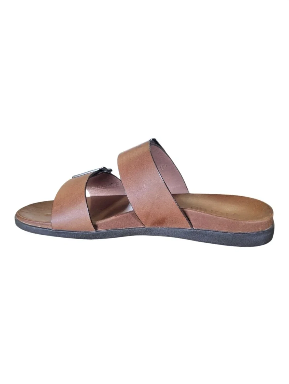 Vionic Charlie Men’s Leather Buckle Slide Sandals